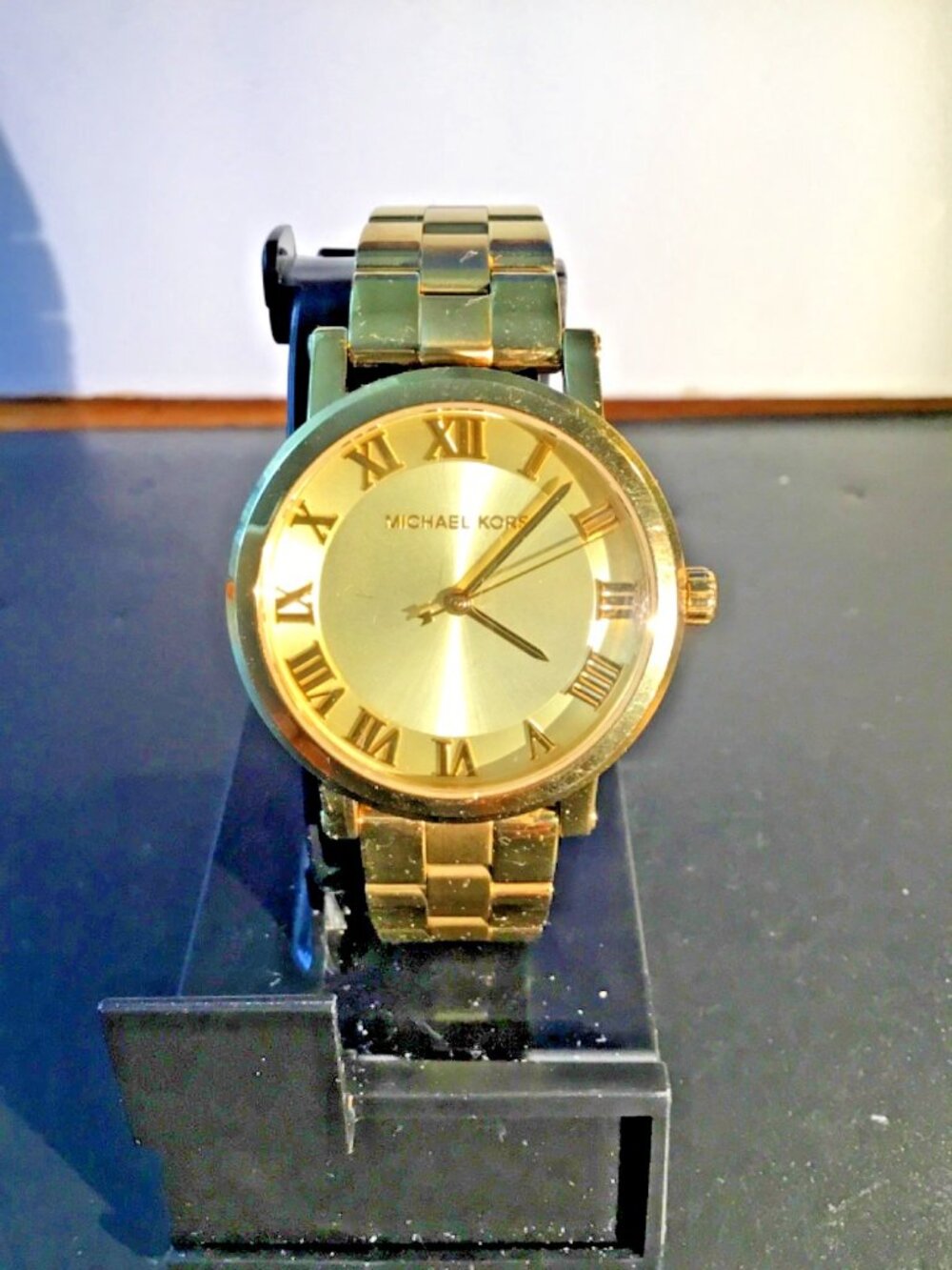 Michael Kors Oversized Slim Runway Mens Watch Mk3560 Gold==GOOD CONDITION==